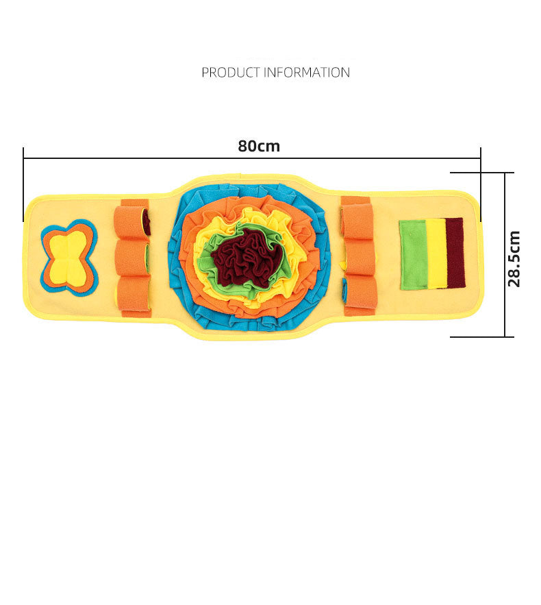 Pet Sniff Mat Watch-Style Dog Training Mat Anti-Slip Slow Feeding Pad Bite-Resistant Nosework Sniff Pad Interactive For Dog