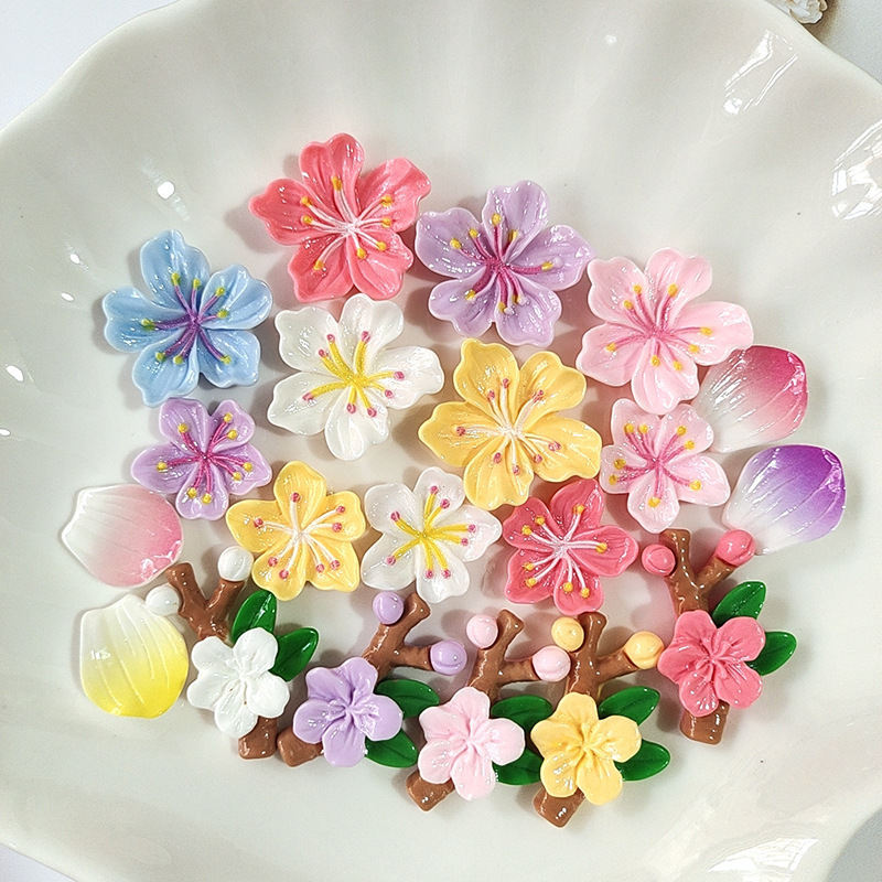 Resin Cartoon Flower Phone Case Diy Cream Glue Hair Accessories