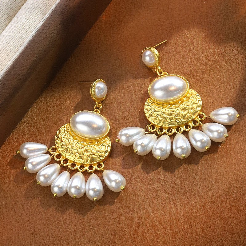Classic Diamond Pendant Earrings For Women Geometric Retro Studs CZ High End Fashion Gift