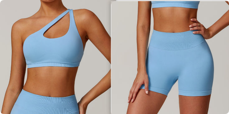 One-shoulder Seamless Beauty Back Yoga Bra Quick-drying Sports
