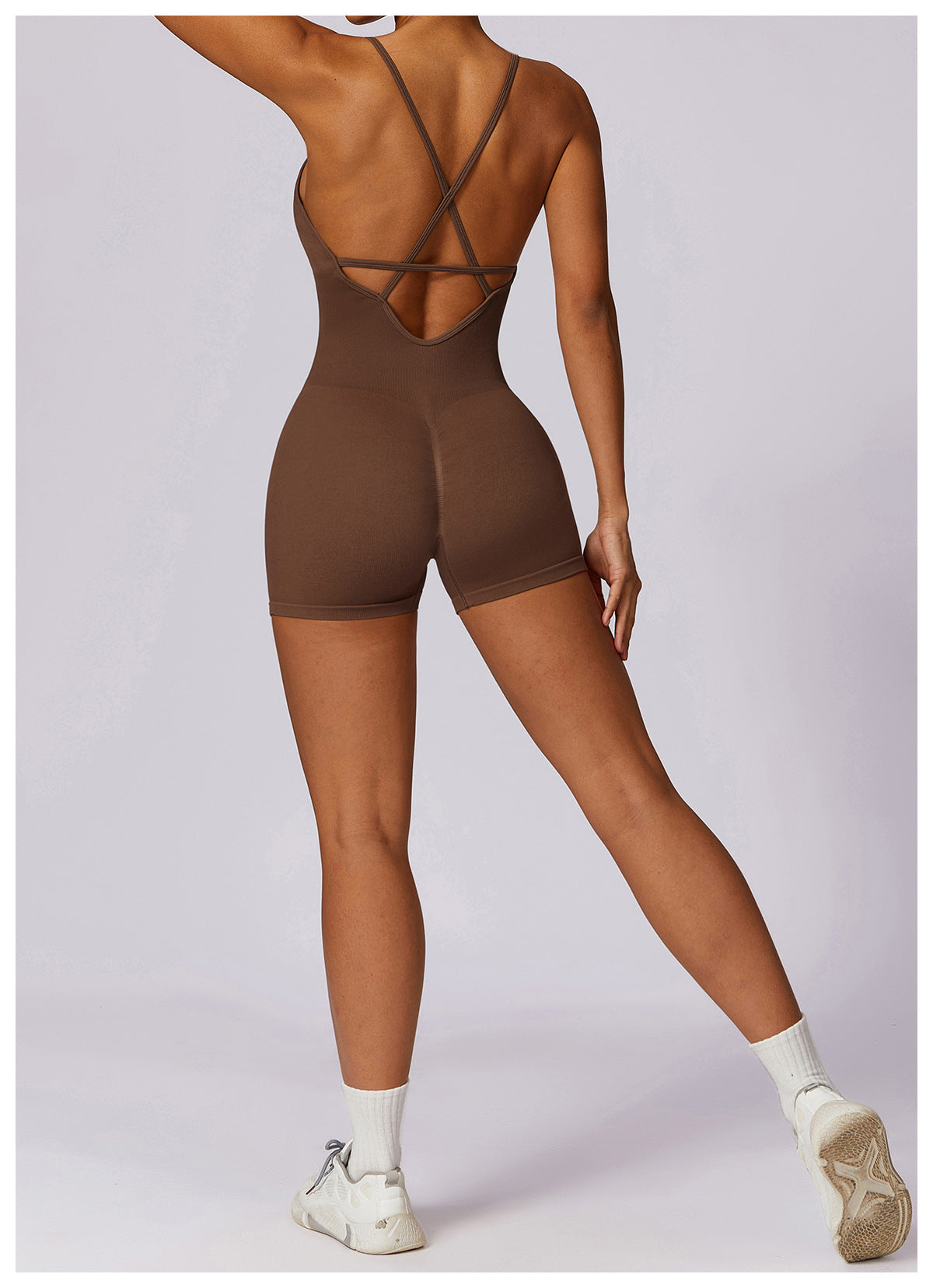 Fitness Seamless Beauty Back Yoga Jumpsuit Sports One-piece
