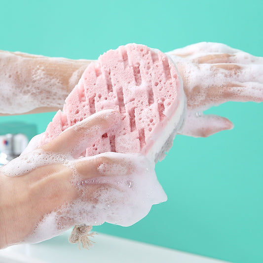 Thick Extra-Durable Hanging Bath Sponge Puff