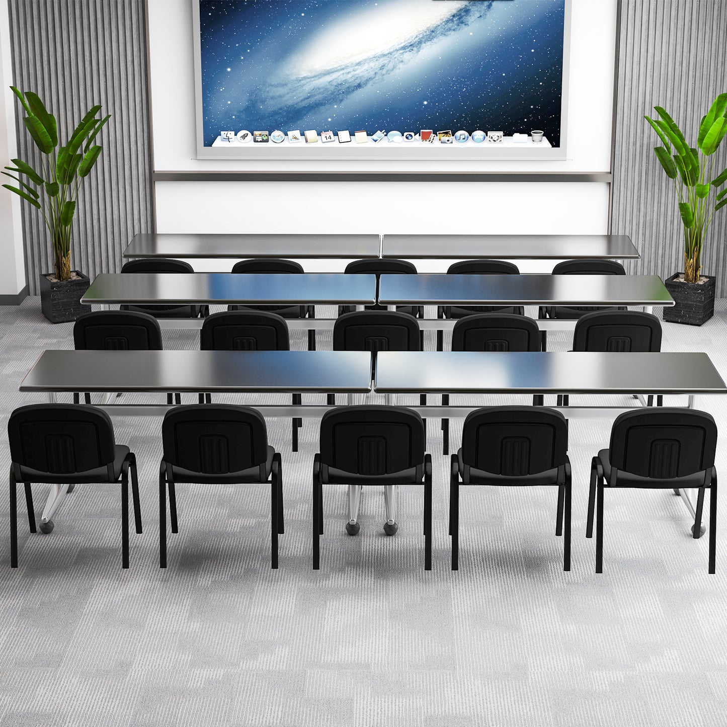 5 Pieces Elegant Conference Office Chair Set For Guest Reception-Set Of 5