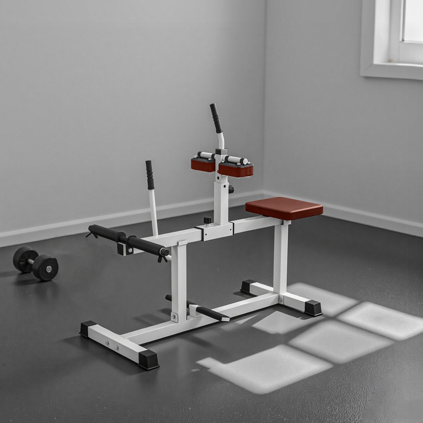 Adjustable Steel Seated Calf Raise Exercise Strength Training Gym Equipment, Brown