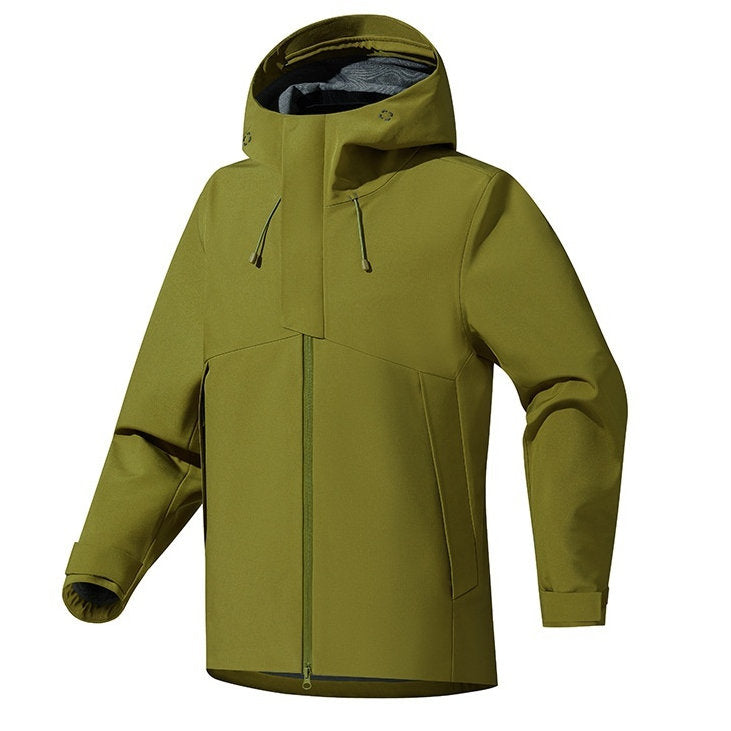 Mens Outdoor Windbreaker Casual Hooded Jacket