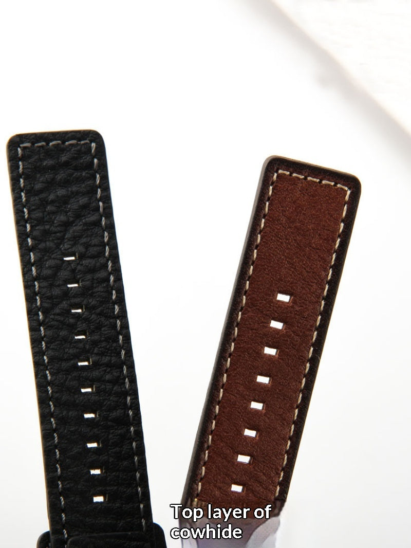 Replacement Fossil Watch Accessories Vintage-style Tray With 24mm Cowhide Leather Strap