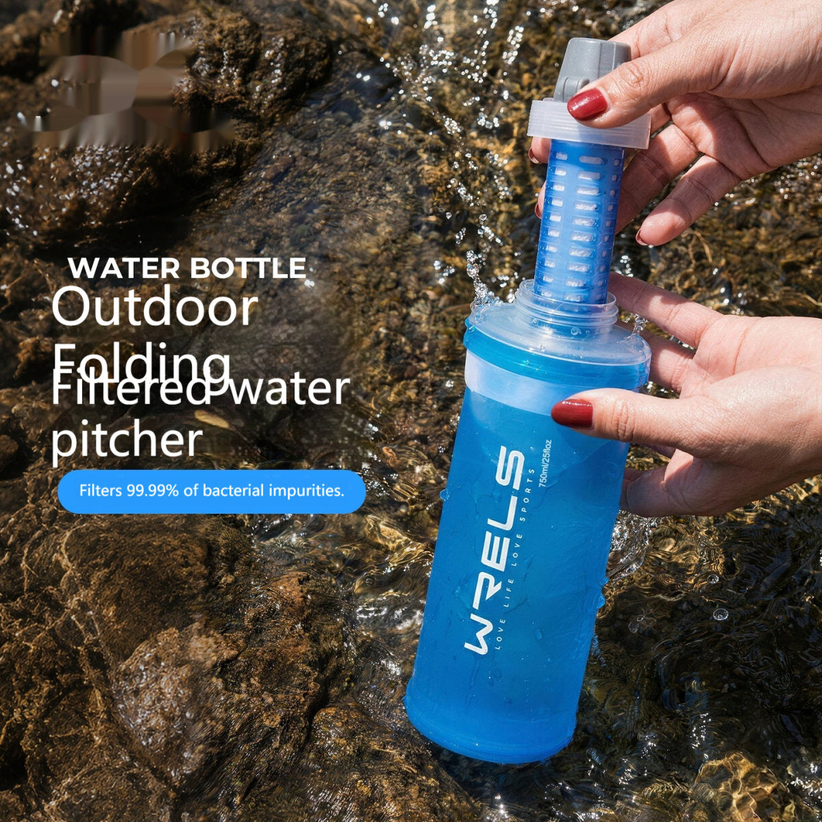 Outdoor Portable Water Purifier Soft Water Bottle