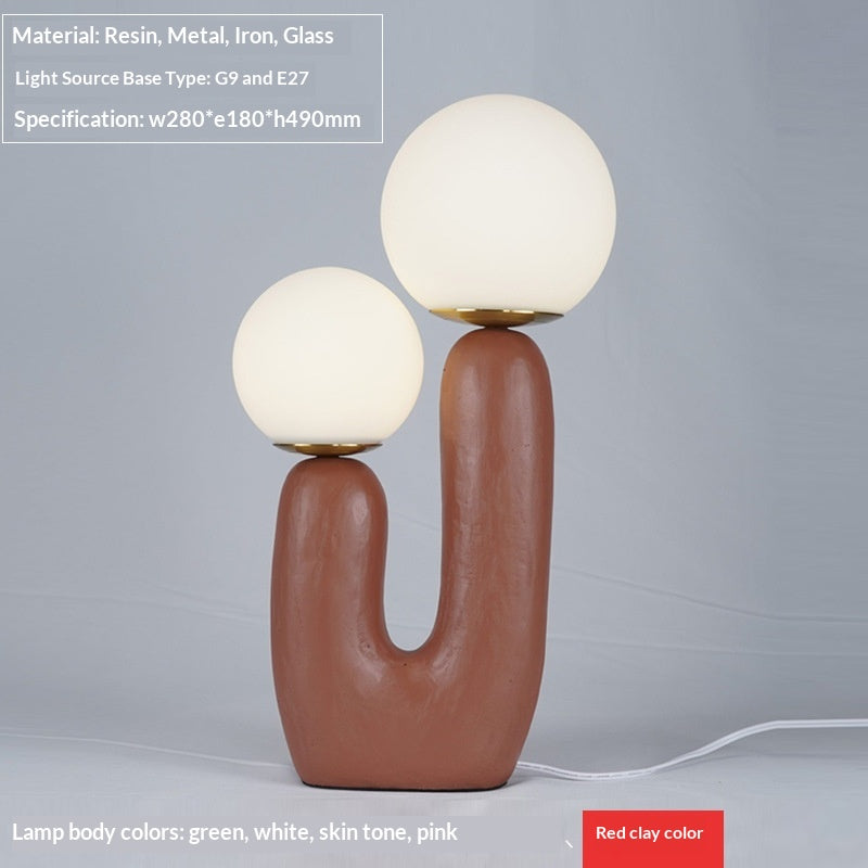 Internet-famous Resin Desk Lamp For The Study Or Bedroom