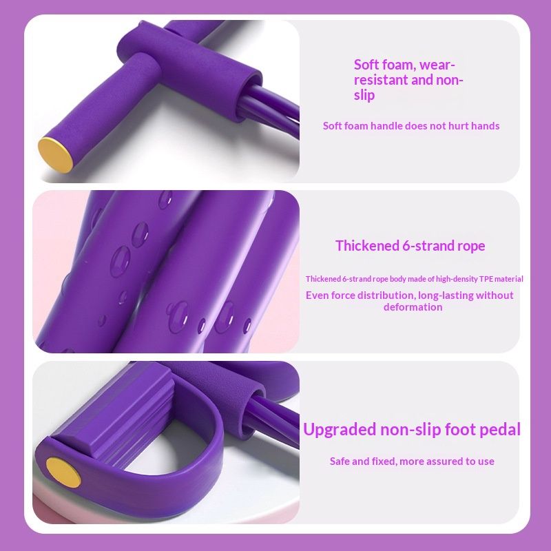 Foot-activated Stretcher For Toning Your Core Yoga Resistance Band For Home Workouts