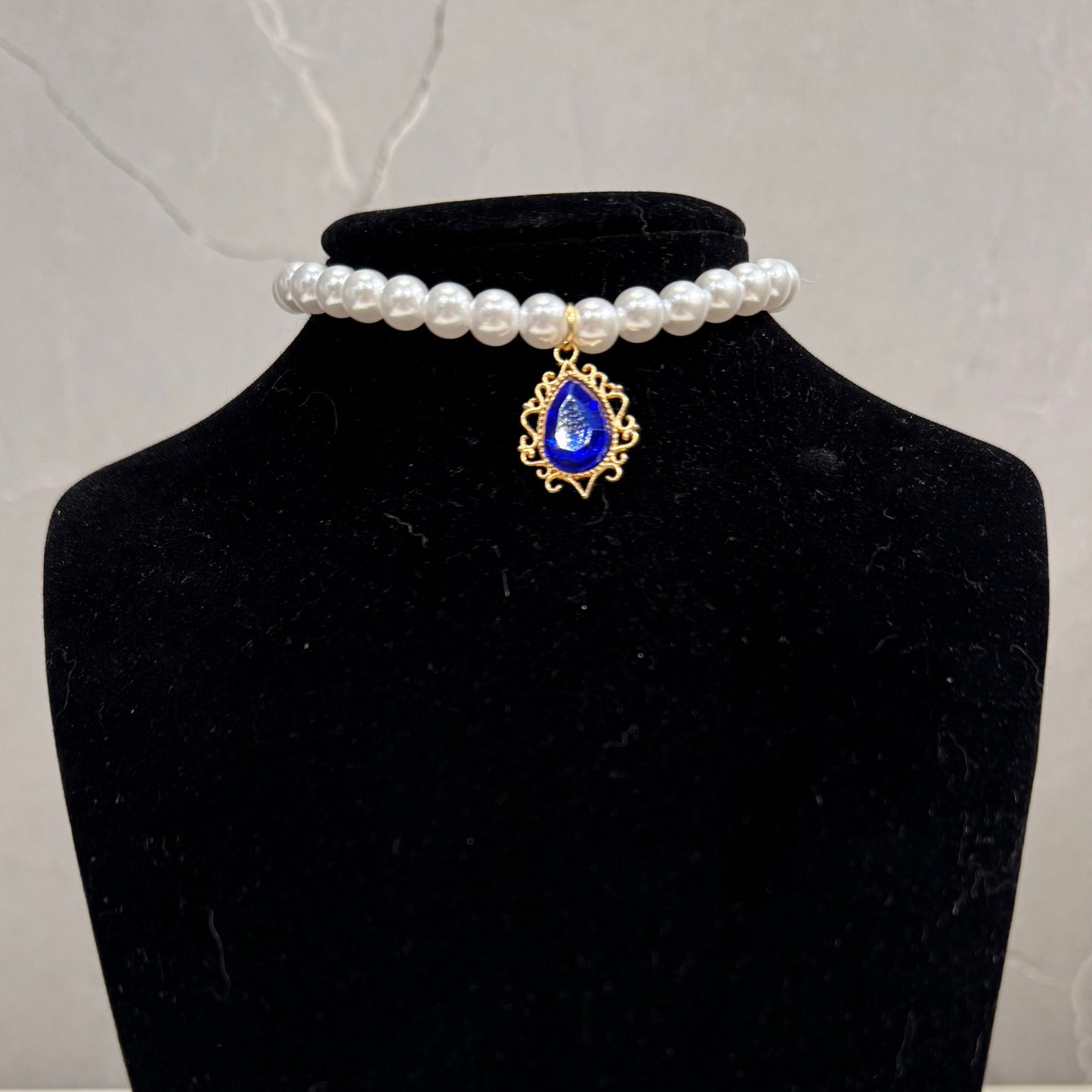 Court-style Crystal Zircon Vintage Pearl Fashion Choker