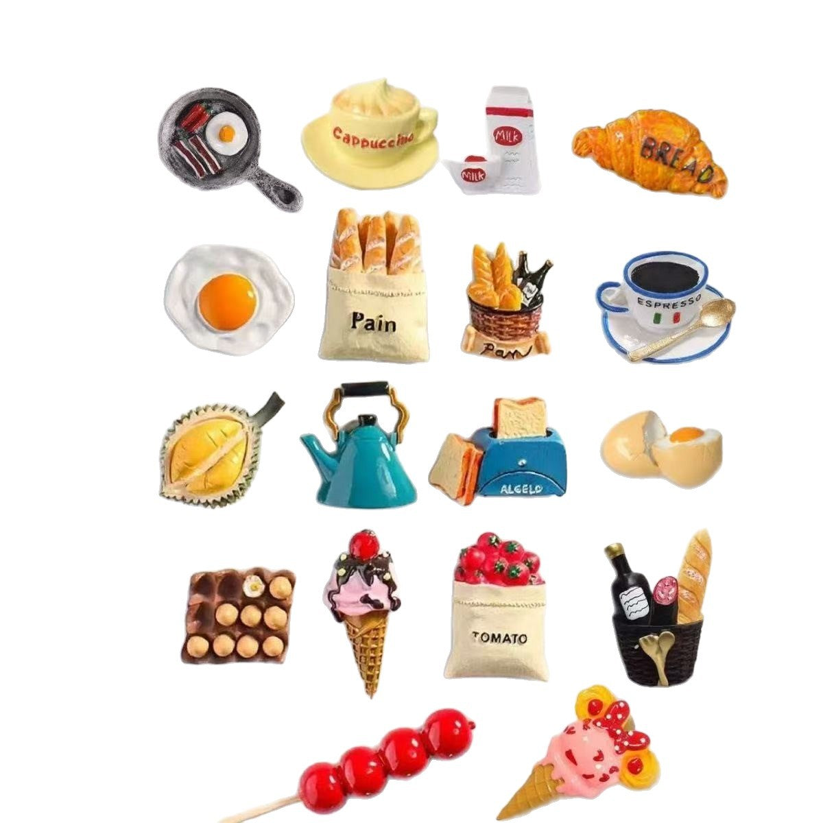 3D Food Toy Decorative Creative Magnetic Stickers