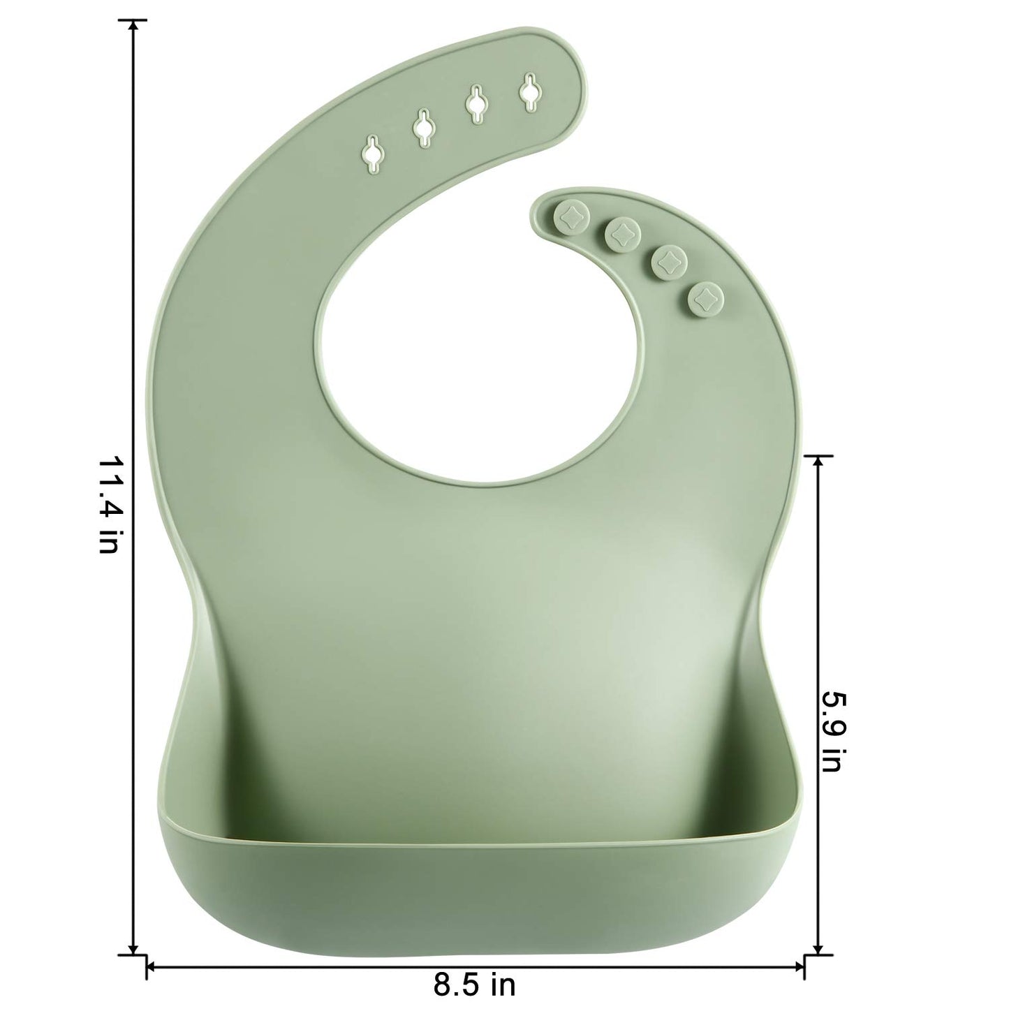 Soft Silicone Baby Bibs - Waterproof, Adjustable & BPA-Free For Infants & Toddlers 10-72 Months, Unisex Feeding Essentials In 7 Colors