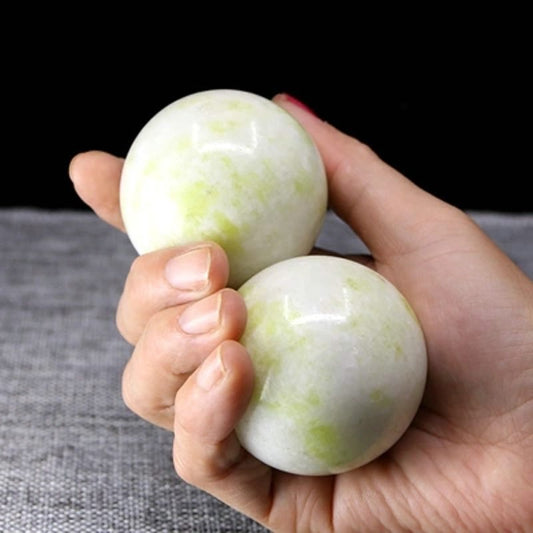 Rotating Jade Fitness Ball For Hand Exercise
