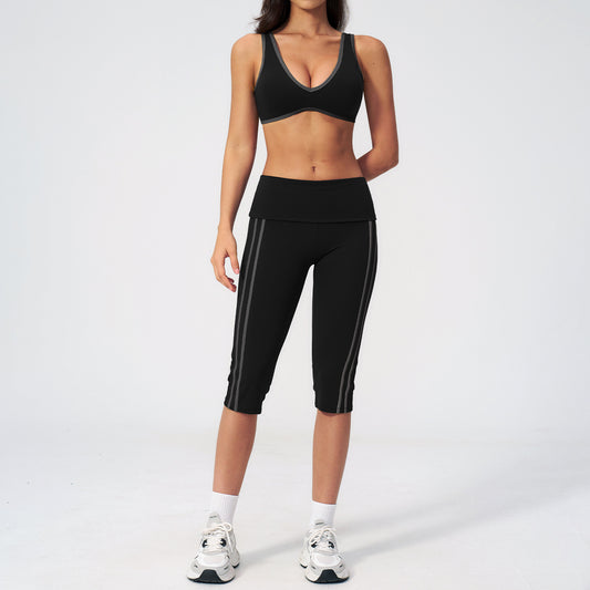 Fitness Bare-feel Sports Running Yoga Outfit For Women