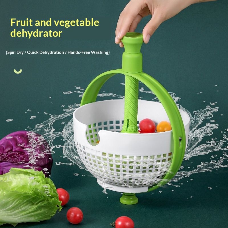 A Smart All-in-one Tool That Both Spins To Drain And Stores Items