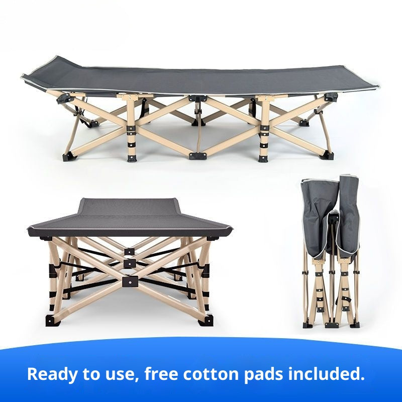 Folding Bed Single Nap Office Home Foldable Simple Care