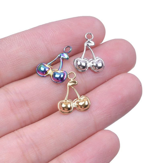 European And American Stainless Steel Cherry Ornament Accessories