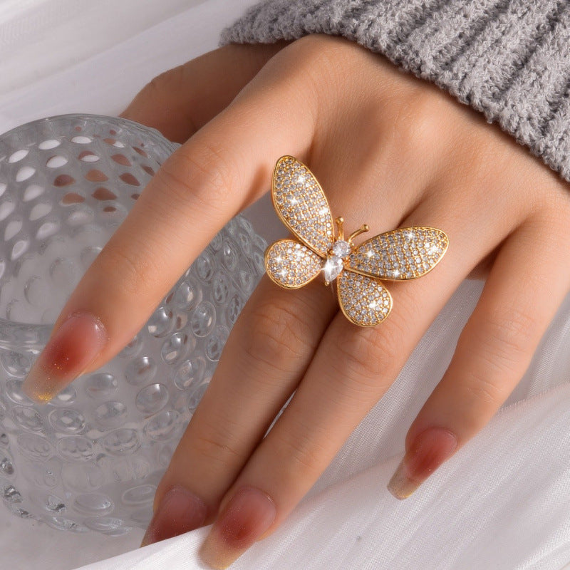 Fashion Butterfly Open Ring