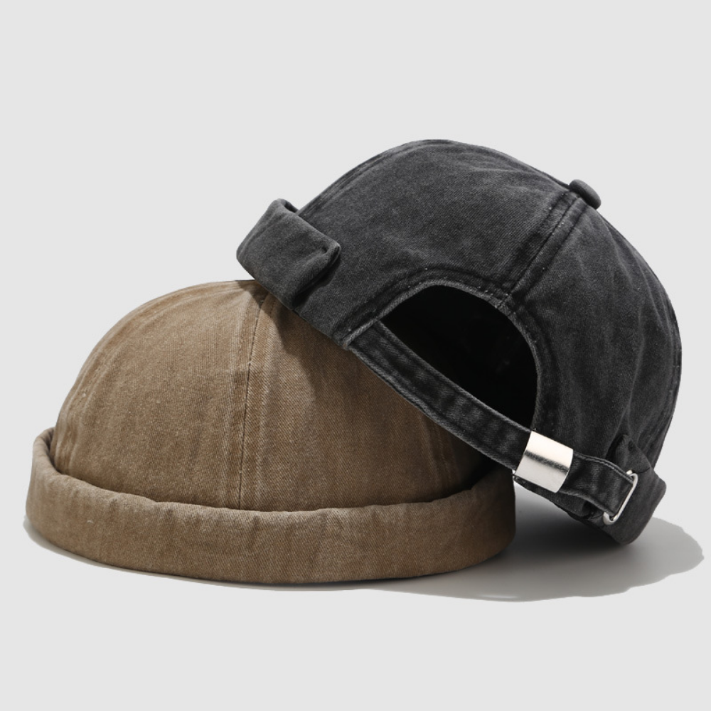 Summer Men's And Women's Solid-color Light-bleached Distressed Simple Casual Style Host Hat, Suitable For Outdoor Outings.