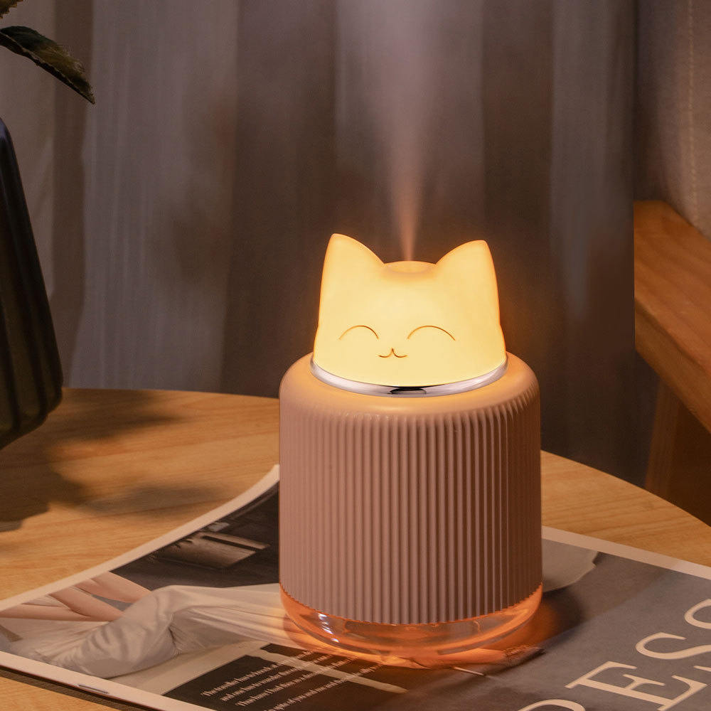 New Creative Cute Pet Cat Bedroom Night Light Humidifier