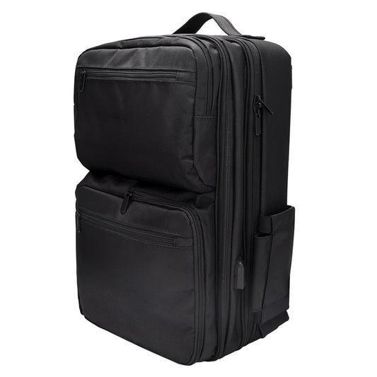 Black Portable High Capacity Backpack For Makeup Artistsmultifunctional