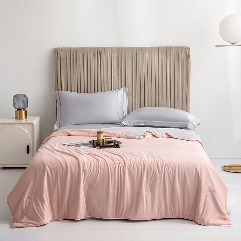 Summer Cooling Fiber Lightweight Blanket Comforter Double Side Breathable Soft