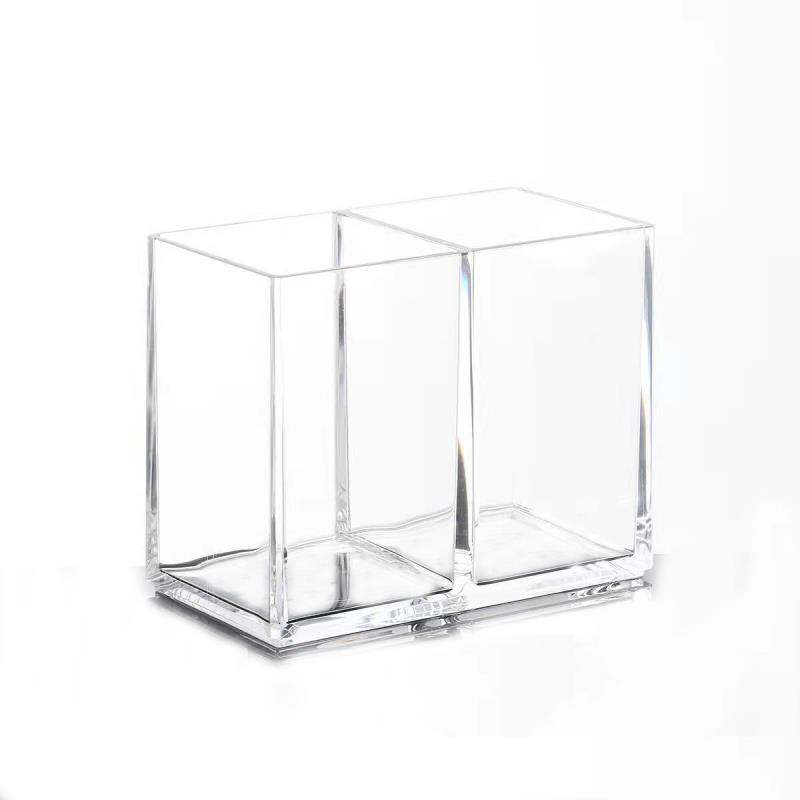 New Multi-grid Pen Holder Desktop Small Items Makeup Brush Holder Storage Box