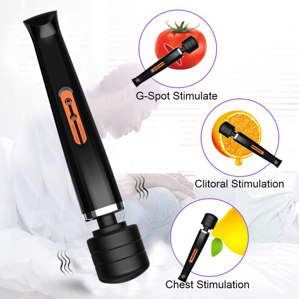 Body Wand Vibrating Massager USB Rechargeable 10 Modes Speed Pleasure Stick