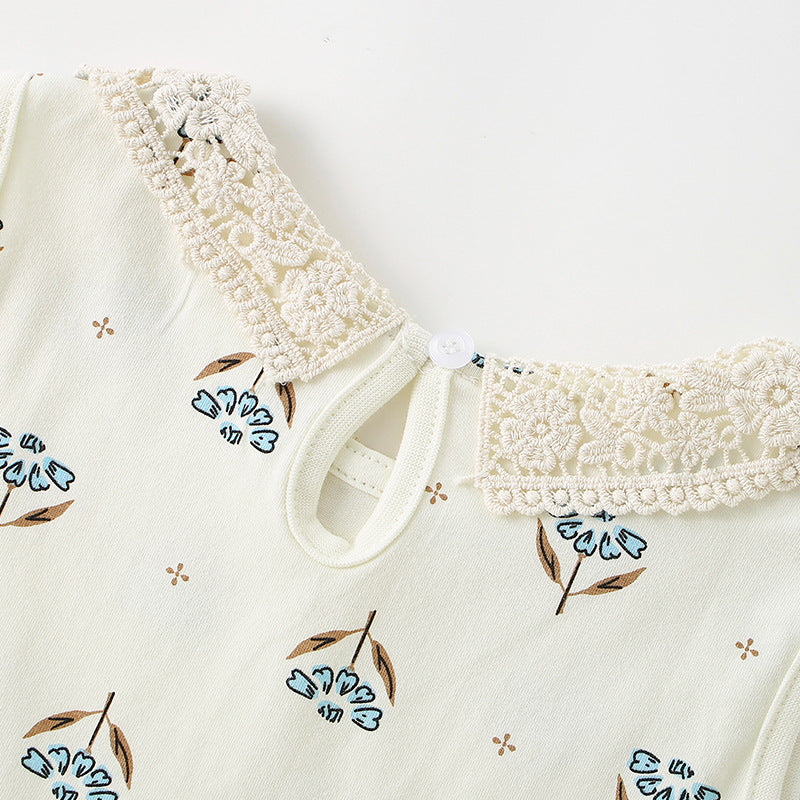 New Stylish Casual Lace Dress For Girls