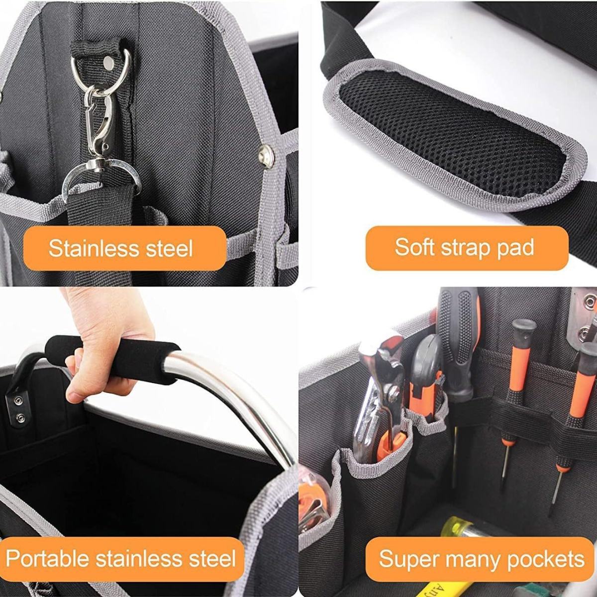 Portable Tool Bag Multifunctional Woodworking Storage Pouch
