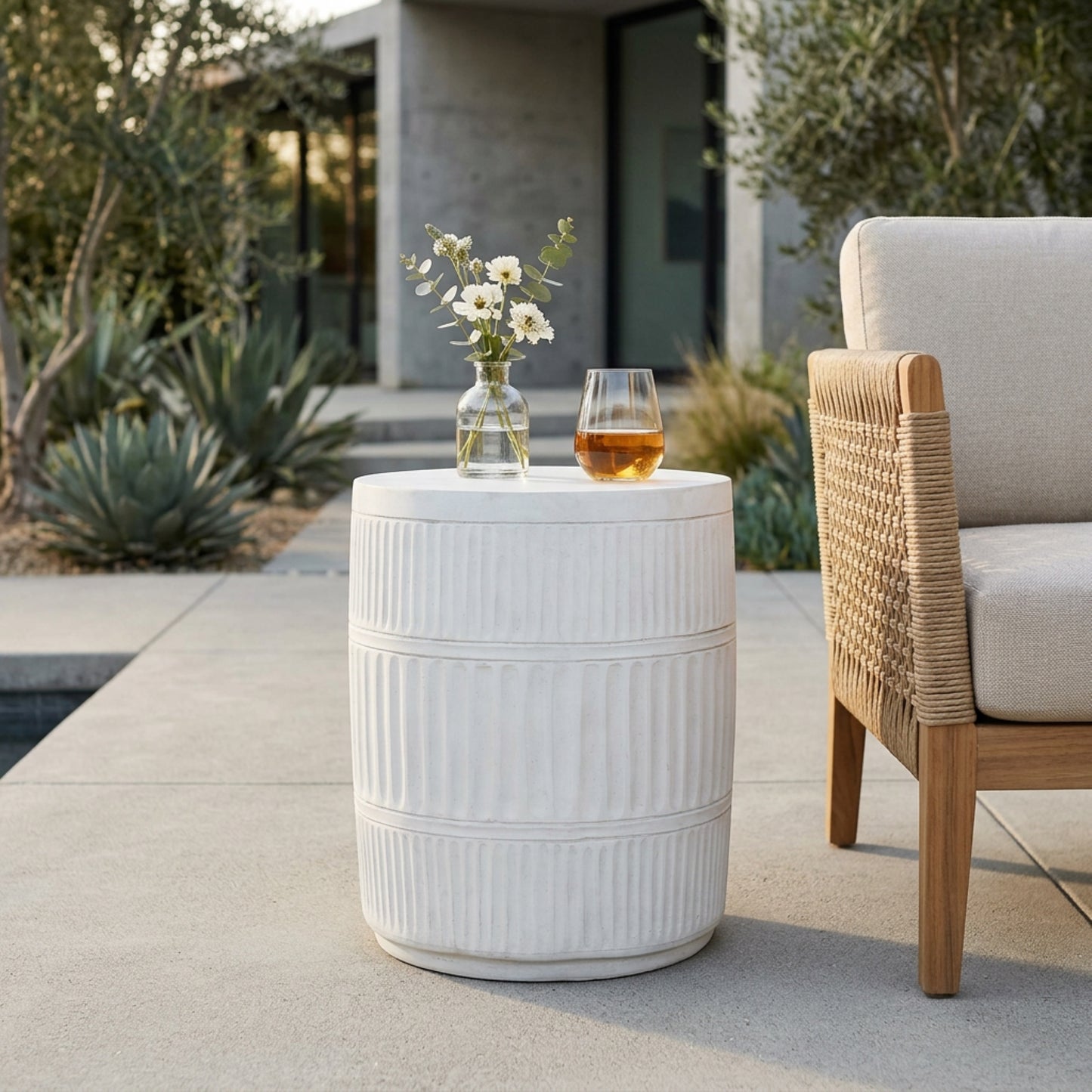 OUTDOOR PATIO END TABLE
