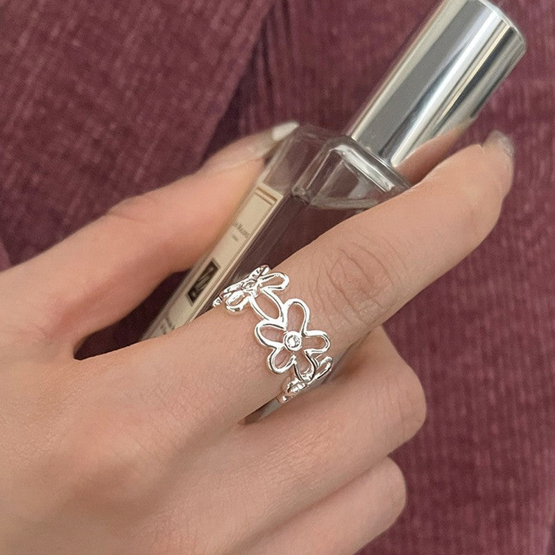 INS Style Irregular 925 Silver Stackable Rings, Non-Fading Minimalist Plain Band For Women, Cute Versatile Finger Jewelry Gift