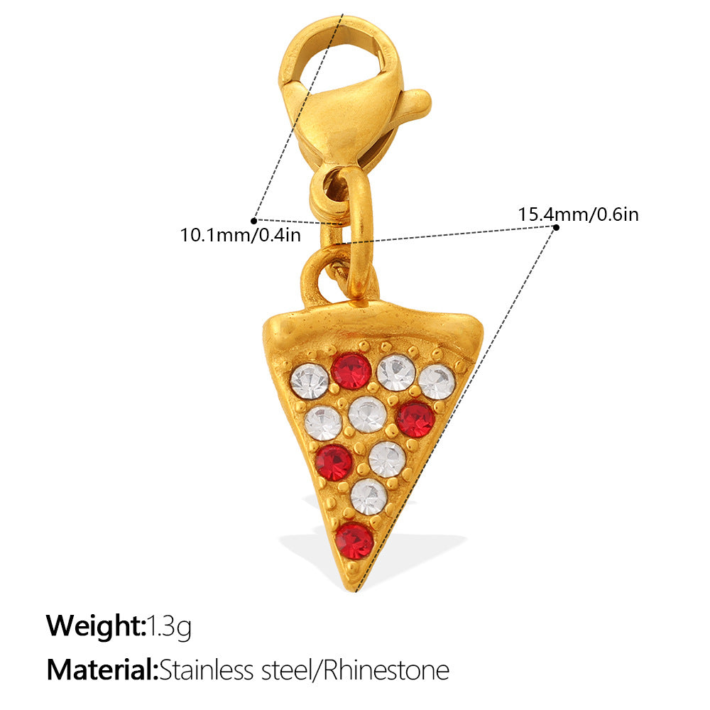 Cute And Sweet Style Pizza Candy Food Series Lobster-shaped Pendant For DIY Bracelet Or Necklace, Exquisite Accessories