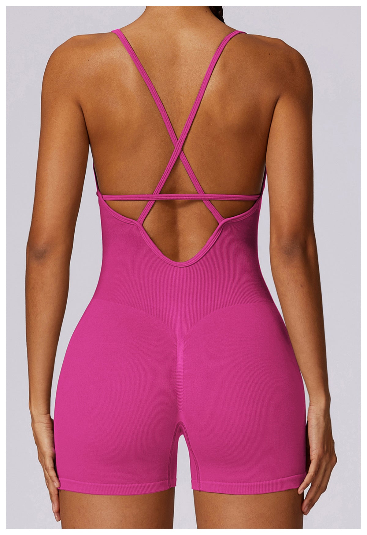 Fitness Seamless Beauty Back Yoga Jumpsuit Sports One-piece