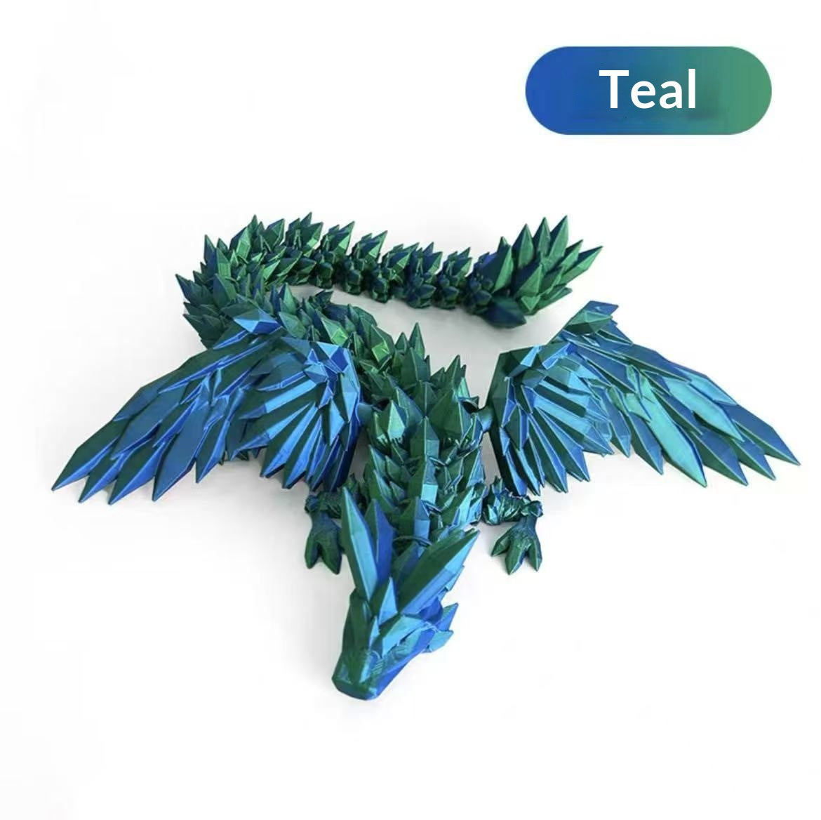 3D-printed Flying Dragon Model With A Fully Posable Body For Play