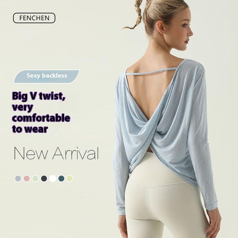 Comfortable Breathable Yoga Long-sleeved Blouse Top