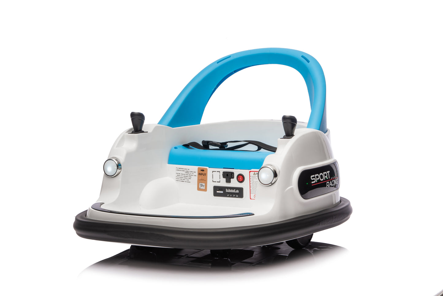 12V Ride On Bumper Car For Kids,electric Car For Kids,1.5-5 Years Old,W Remote Control, LED Lights, Bluetooth & 360 Degree Spin, Vehicle Body With Anti-collision Padding Five-point Safety Belt,2wd
