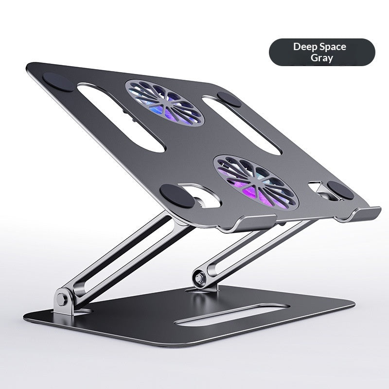 Double-layer Foldable Storage Metal Aluminum Alloy Cooling Stand