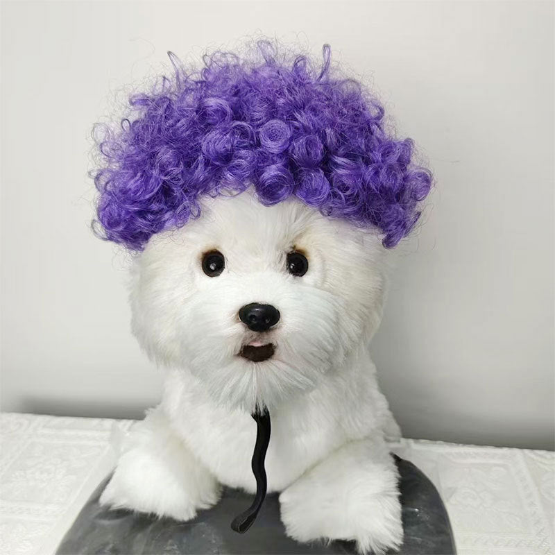 Halloween Pet Wig For Curly Or Straight Hair