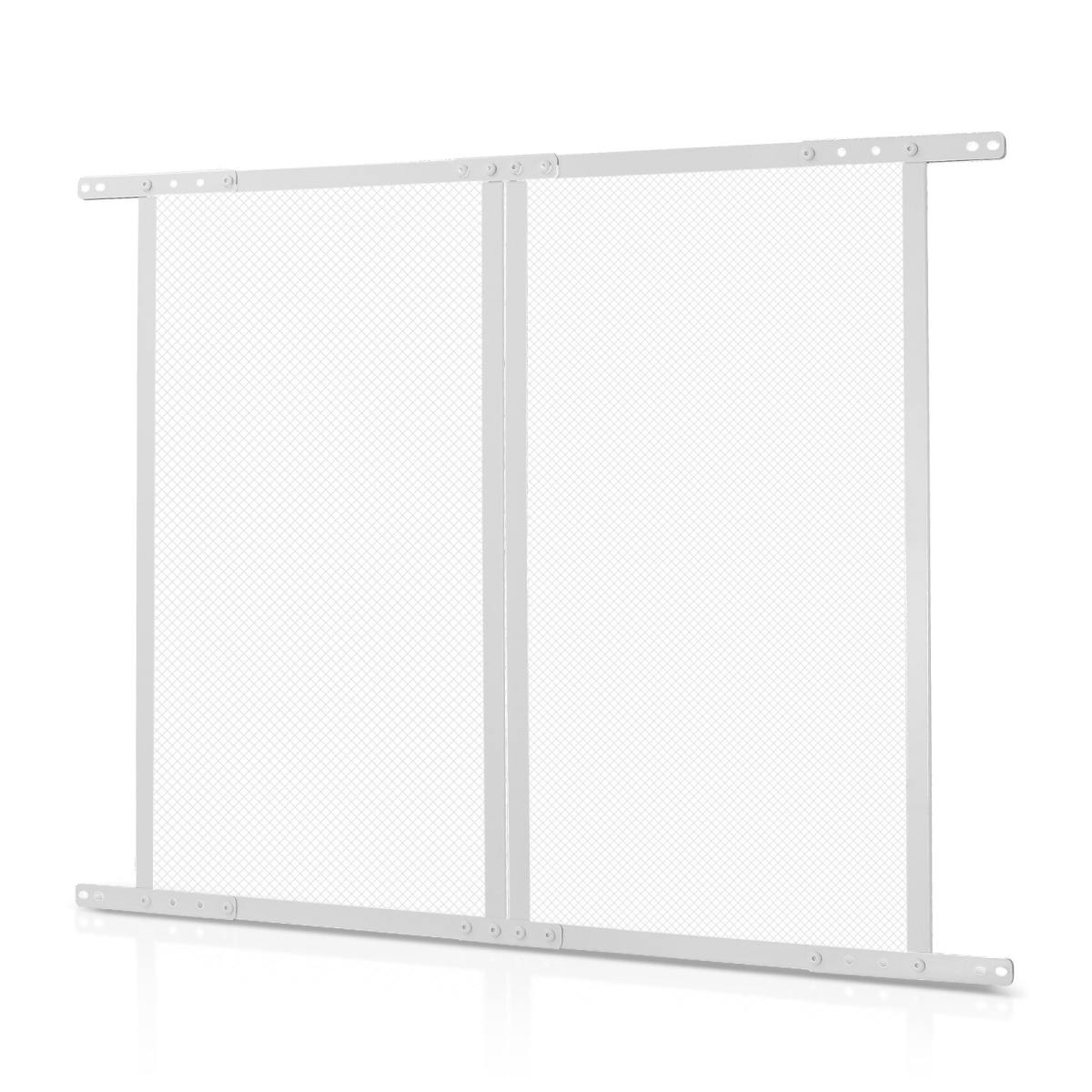 RV Screen Door Protector, 28.5 X 31.5 Inch Door Grille, Easy To Install And Disassemble, Reinforced Breathable Protective Mesh, Aluminum Alloy Camper RV Entry Protector For Pet Protection, White