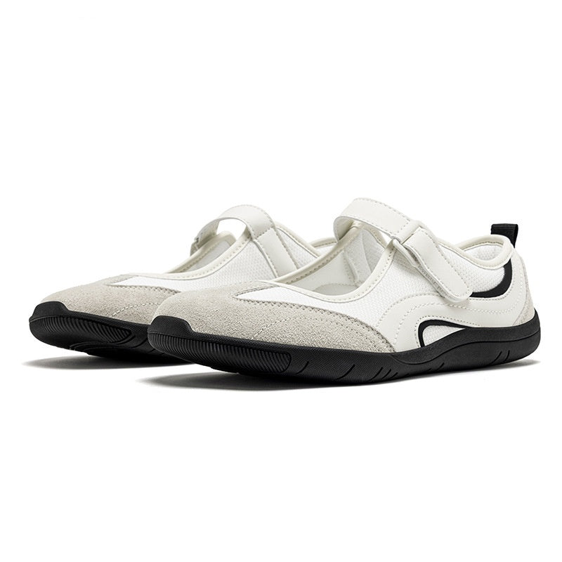 Wide-toe Mary Jane Shoes Breathable Mesh Lightweight For Outdoor Casual Wear