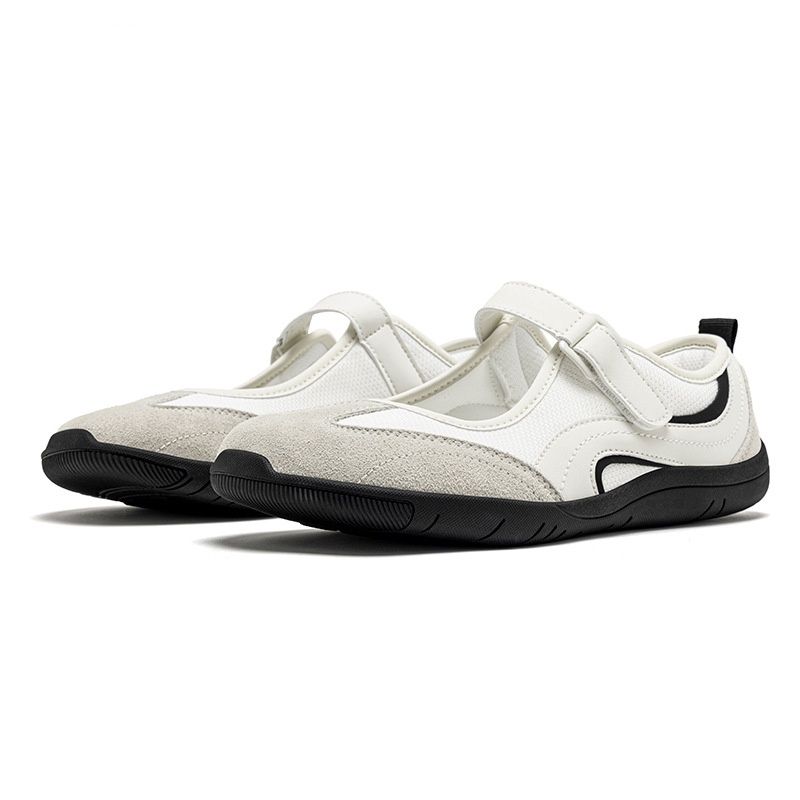 Wide-toe Mary Jane Shoes Breathable Mesh Lightweight For Outdoor Casual Wear