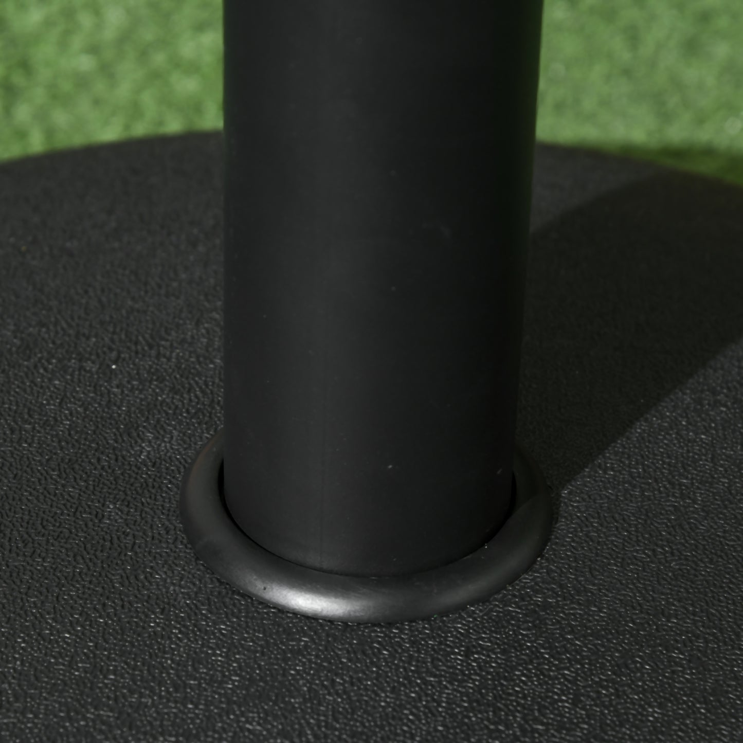 20" 55 lbs Round Cement Umbrella Base Stand Market Parasol Holder with Tightening Knob & Easy Setup, for Φ1.3", Φ1.5", Φ1.9" Pole, for Lawn, Deck, Backyard, Garden, Black
