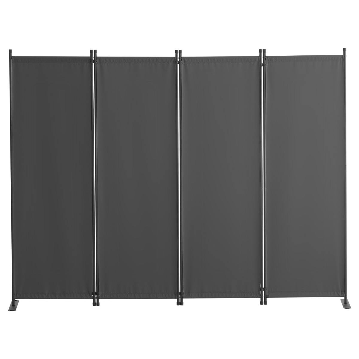 Room Divider,  4 Panel Room Dividers And Folding Privacy Screens, Fabric Partition Room Dividers For Office, Bedroom, Dining Room, Study, Freestanding, Light Gray