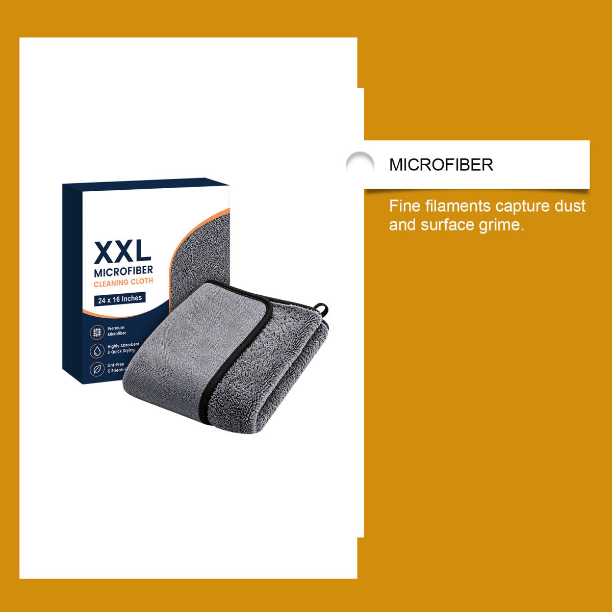 Cleaning Cloth For Household Kitchen Countertops, Glass Doors, Windows, And Furniture Stains Multi-functional Double-sided Cleaning Cloth.