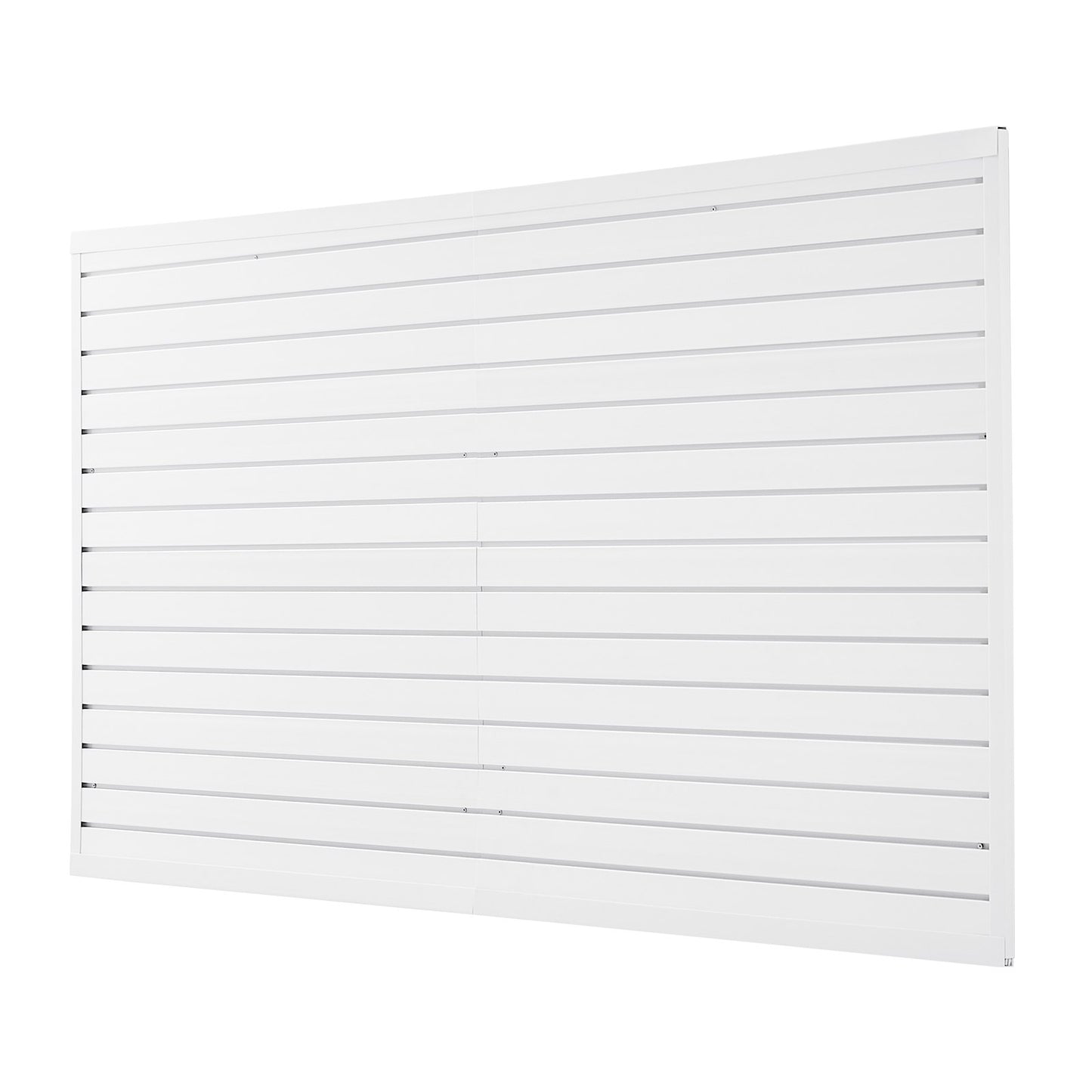 Slat Wall Paneling, 8 X 4 Ft, PVC Garage Slatwall With Accessories, White Slat Wall Easy-to-Install Adjustable Slatwall Panel With Coupling Structure & DIY Cutting, Fits For Storage & Display