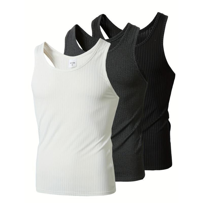 Men's Fitness Tank Tops Multi-Color 3-Piece Set