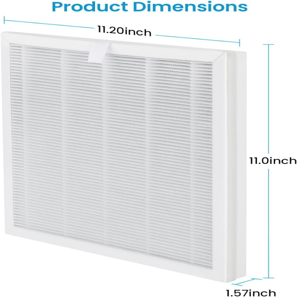2 PCS  VEWIOR H13 True HEPA Replacement Filter For ClearAir-A6 Air Purifier, Smoke, Pet Dander, Compatible With A6 Model  Banned By Amazon