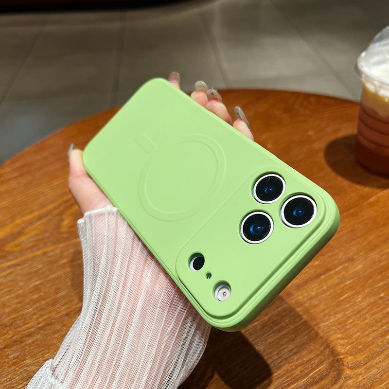 Magnetic Liquid Phone Case, Minimalist, Full-body Protection, Drop-proof