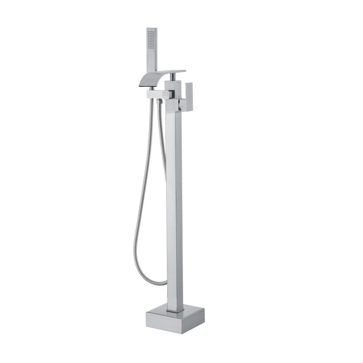 Freestanding Bathtub Faucet, Floor Mount, Freestanding Tub Filler, Shower Mixer Taps, Two Water Modes, 360° Swivel Spout, For Bathing & Showering Pet Bathing Cleaning Drains Toilet Flushing